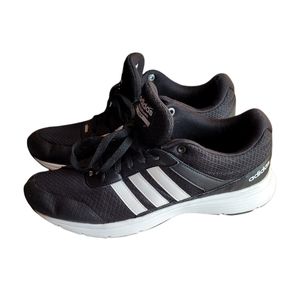 Adidas Men's Black Cloudfoam City Shoes, Size 11